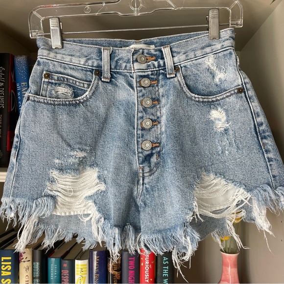Moussy Pants - Moussy Denim Shorts